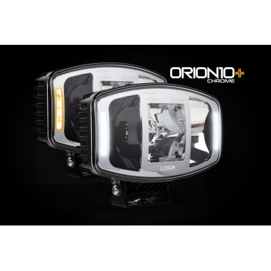 Dálkový halogen Orion10+ CHROME LEDSON LED bily a oranzovy