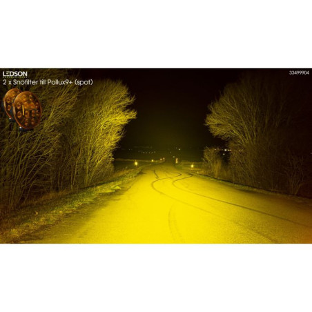 Yellow filter snow filter for LEDSON SAROX9+, POLLUX9+.