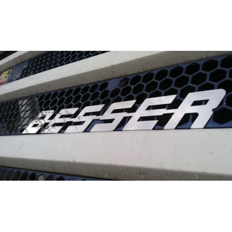 EMBLÈME BESSER EN ACIER INOXYDABLE