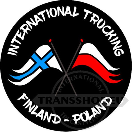 INTERNATIONAL TRUCKING FINLAND - POLEN STICKER 10 CM