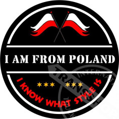 PEGATINA SOY DE POLONIA 8 CM