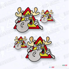 SET OF STICKERS MOOSE