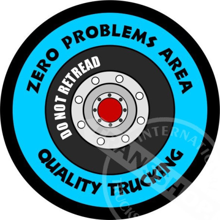 ZÉRO PROBLÈME ZONE AUTOCOLLANTE AUTOCOLLANT 10 CM