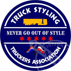 AUTOCOLLANT DE L'ASSOCIATION DES CAMIONNEURS "TRUCK STYLING" 10 CM