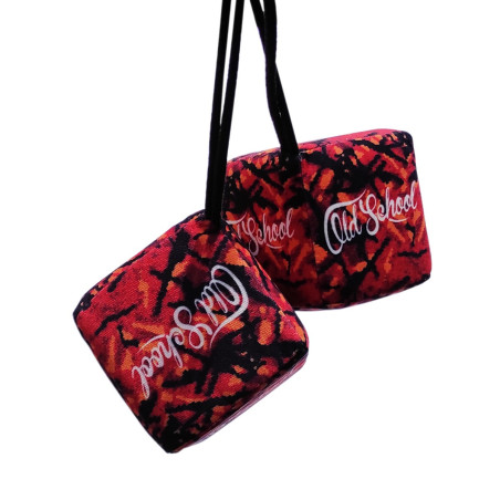 RODE Dobbelstenen Deense stijl pluche DP03 "OLD SCHOOL"