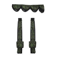 GROENE DEENSE STIJL PLUCHE GORDIJNEN DP03