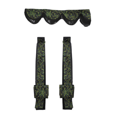 GROENE DEENSE STIJL PLUCHE GORDIJNEN DP03