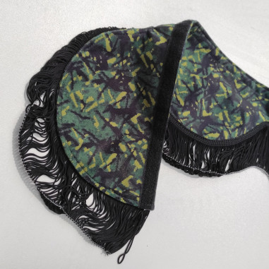 GREEN DANISH STYLE PLUSH TRUCK CURTAINS DP03