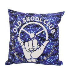 PODUSZKA OLD SKOOL CLUB W STYLU DUŃSKIM PLUSZ NIEBIESKI DP03