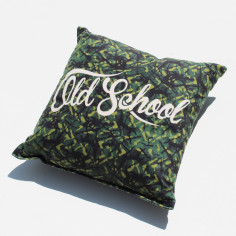 OLD SCHOOL PILLOW IN DANISH STYLE PLUSH GREEN DP03 2
