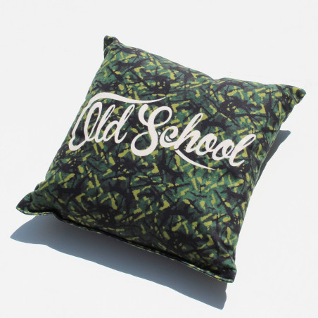 OLD SCHOOL PILLOW IN DANISH STYLE PLUSH GREEN DP03