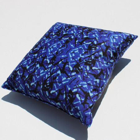 COUSSIN OLD SCHOOL EN PELUCHE DE STYLE DANOIS BLEU DP03