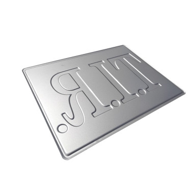 PLATO TIR EN RELIEVE ROJO Y BLANCO