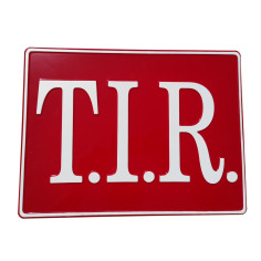 CRVENO-BIJELA RELJEFNA TIR TABLA