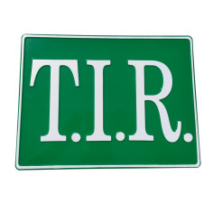 PIATTO TIR IN RILIEVO VERDE E BIANCO