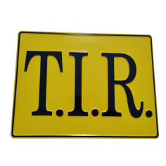 DOMBORNYOMOTT TÁNYÉR TIR SÁRGA ÉS FEKETE