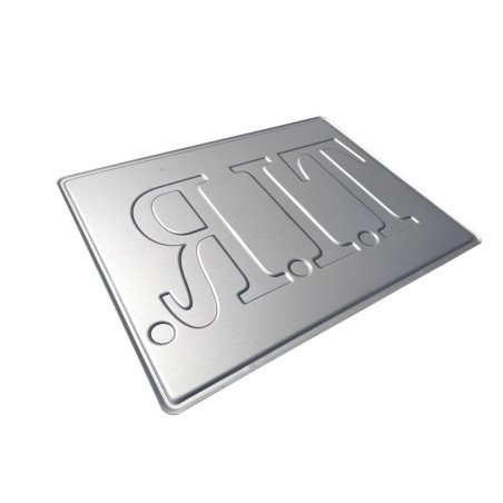 Embossed board TIR red - black