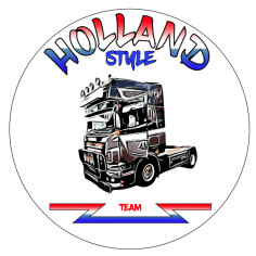 ADESIVO HOLLAND STYLE SCANIA 8 CM BIANCO