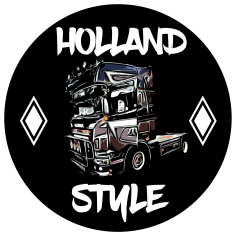 HOLLAND STYLE SCANIA KLISTERMÄRKE 8 CM SVART