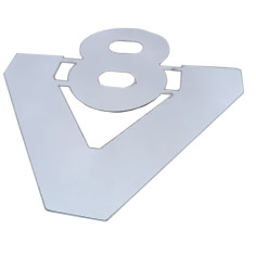 SCANIA V8 LOGO ABLEM KROMIRANI INOX 2
