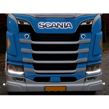 SCANIA DUBBEL FÄRG ORANGE + VIT BELYSNING