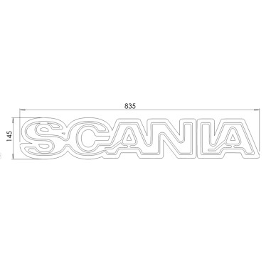 SCANIA DOUBLE COULEUR ORANGE + ÉCLAIRAGE BLANC