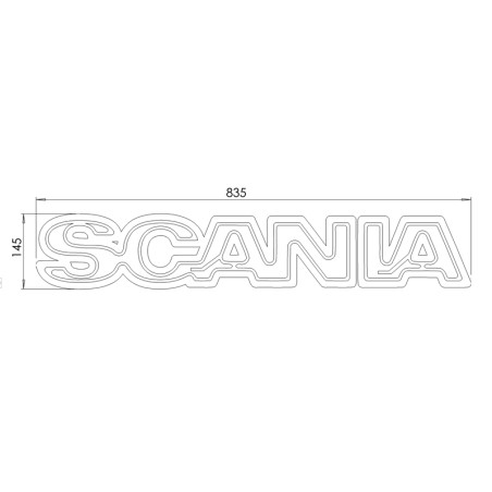 SCANIA DOUBLE COULEUR ORANGE + ÉCLAIRAGE BLANC