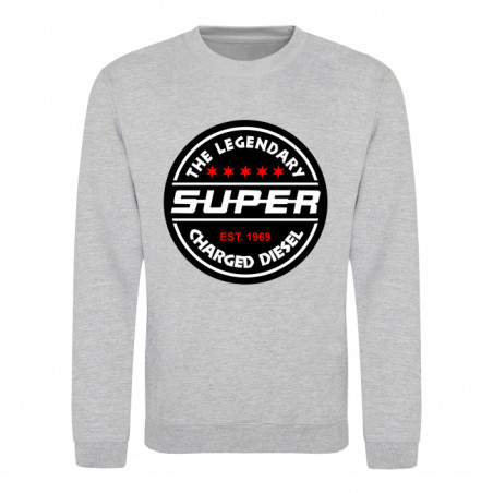 SWEAT-SHIRT "THE LEGENDARY SUPER CHARGED DIESEL"