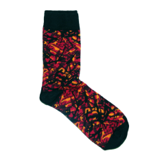 CALCETINES DE FELPA DANÉS, ROJO