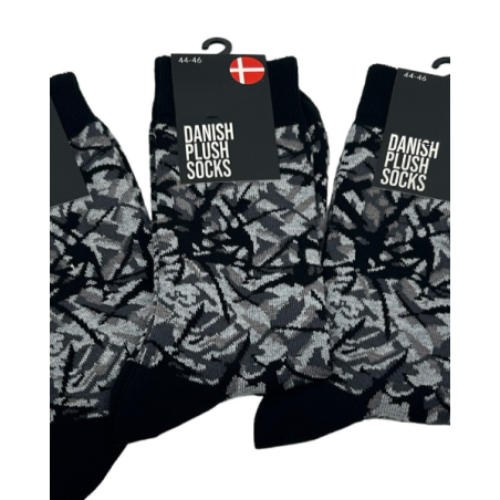 DANISH PLUSH SOCKS, GRAY