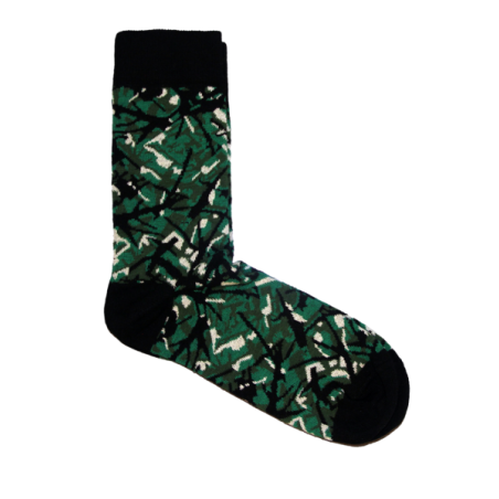 CHAUSSETTES DANOIS VERTES EN PELUCHE