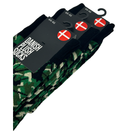 DANISH GREEN PLUSH SOCKS