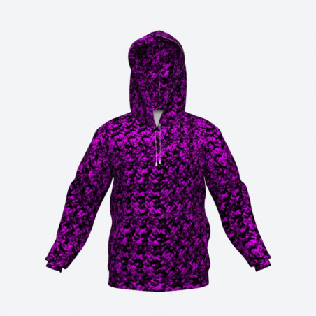 SUDADERA CON CAPUCHA FELPA DANÉS MORADA