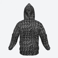 SUDADERA CON CAPUCHA, FELPA DANÉS GRIS 2