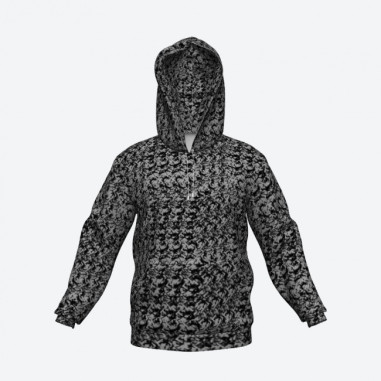 SUDADERA CON CAPUCHA, FELPA DANÉS GRIS