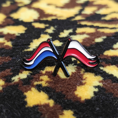 PIN LENGYELORSZÁG - HOLLANDIA FLAG PIN