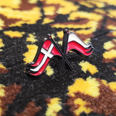 PIN PRZYPINKA FLAGI DANIA - POLSKA