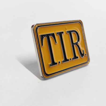 PIN PLACA TIR, AMARILLO, NEGRO