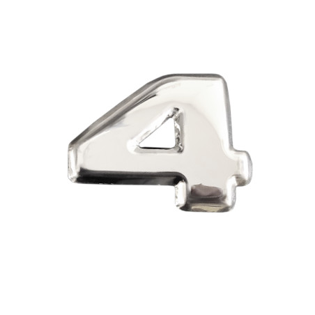 LETTER 4 FOR SCANIA NEXT GEN CHROME EMBLEM OVERLAY