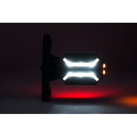 LAMPA OBRYSOWA DRAGON LD 3065 BIAŁO CZERWONO POMARAŃCZOWA