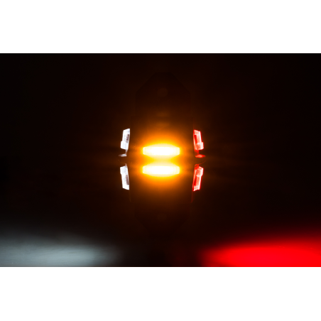 OPLICHTINGSLAMP DRAAK LD 3065 WIT ROOD ORANJE