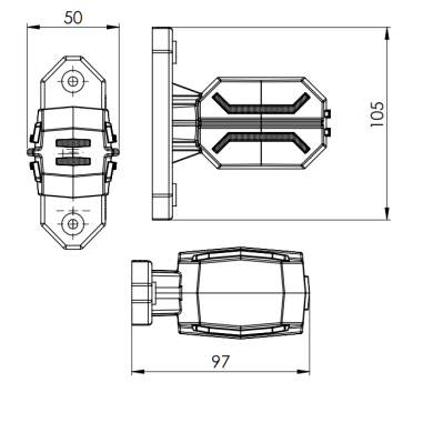 TISZTÍTÓLÁMPA DRAGON LD 3065 FEHÉR PIROS NARANCS