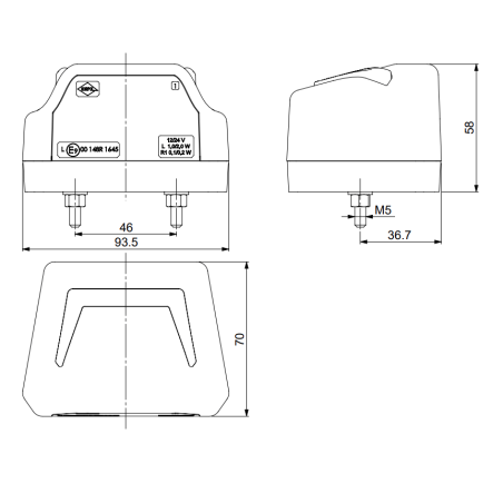 REGISTRACIJSKO SVJETLO + MARKER LIGHT LTD 2834