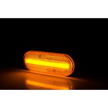 LAMPADA D'INGOMBRO A LED ARANCIONE CON GANCIO E RIFLETTORE