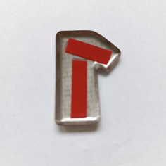 BOKSTAV 1 FÖR SCANIA NEXT GEN CHROME EMBLEM COVER 2