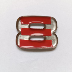 SOVRAPPOSIZIONE EMBLEMA CROMATO LETTERA 8 PER SCANIA NEXT GENERATION 2