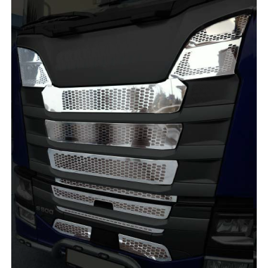 SCANIA NEXT GEN S GRILL NIERDZEWNY CHROM MODEL BEZ HALOGENÓW