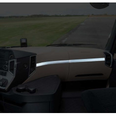 DÉCOR DE CONSOLE PASSAGER CHROME MERCEDES ACTROS MP4 MP5