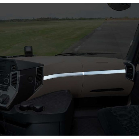 DECORAZIONE CONSOLE PASSEGGERO CROMATA MERCEDES ACTROS MP4 MP5