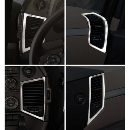 MERCEDES ACTROS MP4 MP5 CHROME AIR INTAKE FRAME DECORS